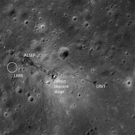 Apollo 15 lunar module, Falcon.