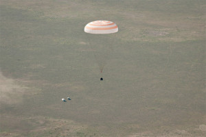 Space Station Astronauts Return to Earth and Land Safely In Kazakhstan   