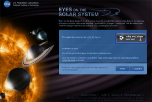 eyes on the solar system - nasa interactive web exploration tool