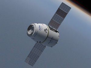 Dragon Spacecraft from spaceX launches to ISS