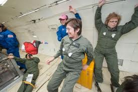 Teachers fly and conduct experiments on NASA reduced gravity flights