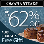 valentines day sale on dinner from Omaha Steaks
