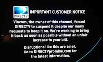 Update on DirecTV Blackout of Viacom Channels over Dispute