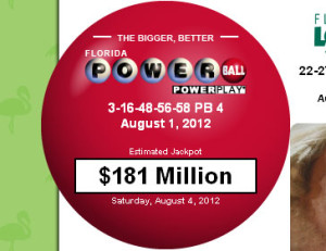 Powerball Numbers Remain Elusive as Powerball Jackpot Grows to $181 Million