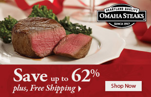 Omaha Steaks Announces Free Shipping on Discount Deals and Holiday Gifts