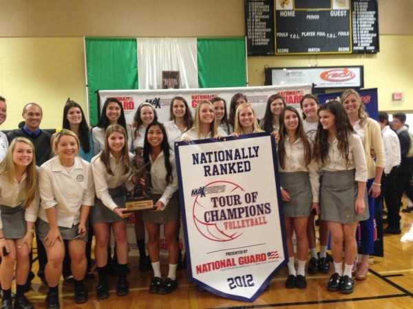 Bishop Moore Catholic High School Girl’s Volleyball Ranked No. 1 – Presented with Army National Guard Trophy