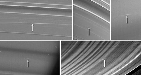 Images of Meteors Colliding With Saturn's Rings Captured by NASA Cassini Probe