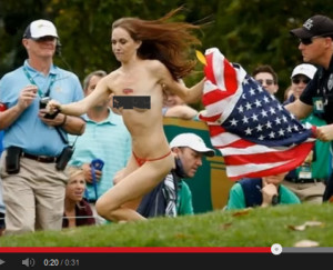 Youtube Video Catches Female Streaker at 2013 Presidents Cup Golf Tournament