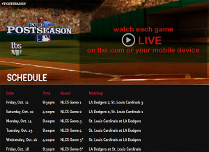 MLB Fans Can Watch 2013 Postseason Games Live Online – Cardinals vs Dodgers Game 3