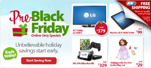 Walmart Pre-Black Friday Online Sales Event Launches Friday - One Week Before Ahead of Black Friday