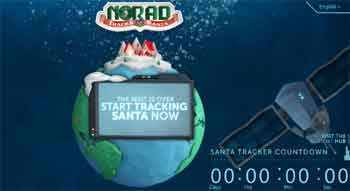 Where is Santa: Online Santa Tracker Websites from NORAD