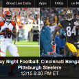 <!-- AddThis Sharing Buttons above -->
                <div class="addthis_toolbox addthis_default_style " addthis:url='http://newstaar.com/watching-bengals-vs-steelers-on-nbc-sunday-night-football-live-online-video-is-free-and-easy/359353/'   >
                    <a class="addthis_button_facebook_like" fb:like:layout="button_count"></a>
                    <a class="addthis_button_tweet"></a>
                    <a class="addthis_button_pinterest_pinit"></a>
                    <a class="addthis_counter addthis_pill_style"></a>
                </div>Long time AFC North division rivals meet tonight when the Cincinnati Bengals travel to the Pittsburgh Steelers for NBC Sunday Night Football. Football fans on the go tonight are still in luck to catch the action. Thanks to a live video stream from NBC sports, […]<!-- AddThis Sharing Buttons below -->
                <div class="addthis_toolbox addthis_default_style addthis_32x32_style" addthis:url='http://newstaar.com/watching-bengals-vs-steelers-on-nbc-sunday-night-football-live-online-video-is-free-and-easy/359353/'  >
                    <a class="addthis_button_preferred_1"></a>
                    <a class="addthis_button_preferred_2"></a>
                    <a class="addthis_button_preferred_3"></a>
                    <a class="addthis_button_preferred_4"></a>
                    <a class="addthis_button_compact"></a>
                    <a class="addthis_counter addthis_bubble_style"></a>
                </div>