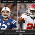 <!-- AddThis Sharing Buttons above -->
                <div class="addthis_toolbox addthis_default_style " addthis:url='http://newstaar.com/watch-chiefs-vs-colts-afc-wildcard-game-online-via-live-free-video-stream-from-nbc-sports/359531/'   >
                    <a class="addthis_button_facebook_like" fb:like:layout="button_count"></a>
                    <a class="addthis_button_tweet"></a>
                    <a class="addthis_button_pinterest_pinit"></a>
                    <a class="addthis_counter addthis_pill_style"></a>
                </div>Looking for a playoff spot, the first of the AFC wildcard games take place this afternoon as the Kansas City Chiefs travel to take on the Indianapolis Colts. NBC will air the AFC Wildcard game and for internet and mobile device users, they can watch […]<!-- AddThis Sharing Buttons below -->
                <div class="addthis_toolbox addthis_default_style addthis_32x32_style" addthis:url='http://newstaar.com/watch-chiefs-vs-colts-afc-wildcard-game-online-via-live-free-video-stream-from-nbc-sports/359531/'  >
                    <a class="addthis_button_preferred_1"></a>
                    <a class="addthis_button_preferred_2"></a>
                    <a class="addthis_button_preferred_3"></a>
                    <a class="addthis_button_preferred_4"></a>
                    <a class="addthis_button_compact"></a>
                    <a class="addthis_counter addthis_bubble_style"></a>
                </div>