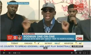 Watch Video: Dennis Rodman Loses it on CNN Chris Cuomo in youtube from North Korea