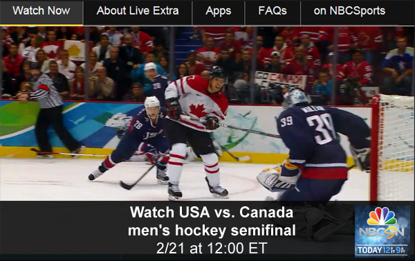 Watch Olympic Hockey Online – USA vs. Canada Men’s Semi-final Game - Free Live and Replay Video Streams