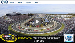 Watch NASCAR STP 500 Online via Live Video Stream from Martinsville Speedway