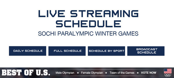 Watch Sochi 2014 Paralympics Online Video Stream – Live and Replay Coverage Begins Today