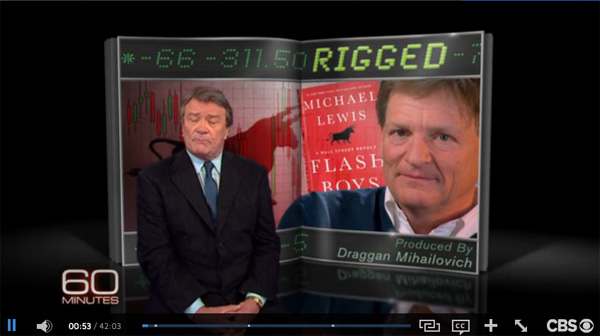 Wall Street - Stock Market Rigged? ‘60 Minutes’ Interview plus ‘Flash Boys’ author Michael Lewis Speaks on CNBC