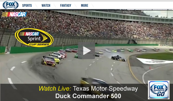 Watch Duck Commander 500 Online – Live NASCAR Sprint Cup Series Video Stream – Texas Motor Speedway