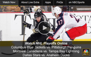 Watch NHL Playoffs Online: Columbus-Pittsburgh Montreal-Tampa Bay and Dallas-Anaheim Game 1 Live Video Streams