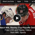 <!-- AddThis Sharing Buttons above -->
                <div class="addthis_toolbox addthis_default_style " addthis:url='http://newstaar.com/2014-nhl-playoffs-watch-online-live-and-replay-video-stream-of-stanley-cup-battles/3510533/'   >
                    <a class="addthis_button_facebook_like" fb:like:layout="button_count"></a>
                    <a class="addthis_button_tweet"></a>
                    <a class="addthis_button_pinterest_pinit"></a>
                    <a class="addthis_counter addthis_pill_style"></a>
                </div>More teams will play their first game in the NHL playoffs for the Stanley Cup tonight. The hockey action begins tonight with 2 games at 7pm eastern, another at 9:30 and one more at 10. NBCSN and its sister station CNBC will televise the games, […]<!-- AddThis Sharing Buttons below -->
                <div class="addthis_toolbox addthis_default_style addthis_32x32_style" addthis:url='http://newstaar.com/2014-nhl-playoffs-watch-online-live-and-replay-video-stream-of-stanley-cup-battles/3510533/'  >
                    <a class="addthis_button_preferred_1"></a>
                    <a class="addthis_button_preferred_2"></a>
                    <a class="addthis_button_preferred_3"></a>
                    <a class="addthis_button_preferred_4"></a>
                    <a class="addthis_button_compact"></a>
                    <a class="addthis_counter addthis_bubble_style"></a>
                </div>