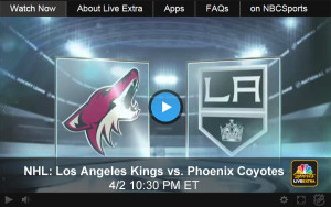 Watch Online: Los Angeles Kings vs. Phoenix Coyotes in NHL Double Header LIVE 