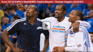 NBA Playoffs: Watch Online Free Live Video of Pacers-Wizards and Thunder-Clippers