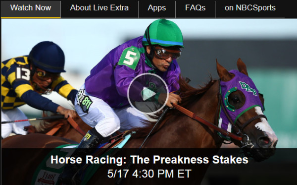 Watch Preakness Stakes Online via Free Live Video of Horse Racing from NBC Sports