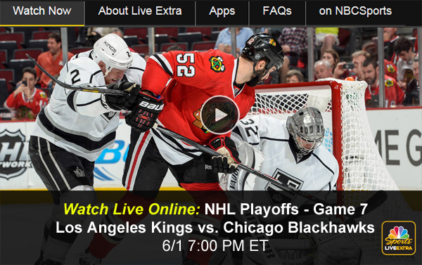Blackhawks-Kings: Watch Online Game 7 of NHL Playoffs via Free Live Video Stream