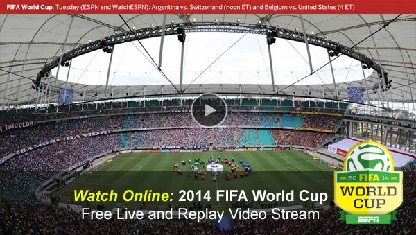 Watch FIFA World Cup Online Free Live Video Stream of USA – Belgium: First Round of 16 Match