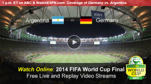 Watch FIFA World Cup Online Free Live Video Stream of Germany-Argentina Final