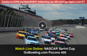 Watch NASCAR GoBowing Pocono 400 Online – Free Live Video Stream 