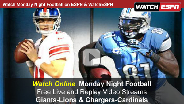 Watch ESPN Monday Night Football Online – Free Live Video Stream of MNF Double Header