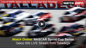 Watch NASCAR Geico 500 Online Free Live Video Stream of Sprint Cup Series from Talladega