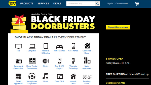 Online Black Friday Deals from Top Retailers Target Consumers Hoping to Save