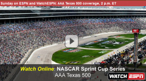Watch NASCAR AAA Texas 500 Online – Live Video Stream of Sprint Cup Race