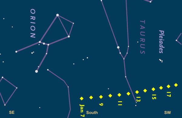 Update: Location to Spot Comet Lovejoy in Northern Hemisphere in January 2015