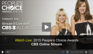 Watch 2015 People’s Choice Awards Online – Free Live Video from CBS