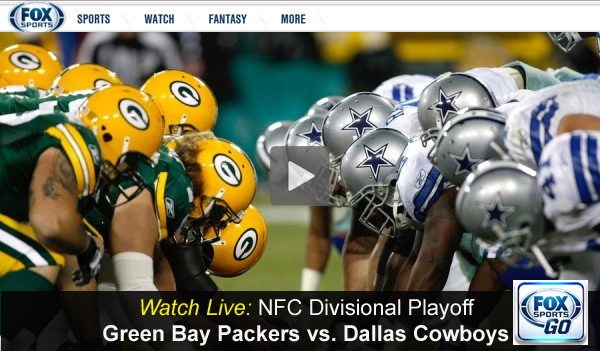 Cowboys-Packers: Watch Fox Live Video Stream Online of NFC Playoff Game
