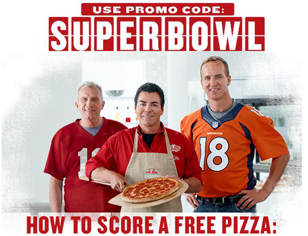Free Papa John’s Pizza Deal Offered for Super Bowl Fans