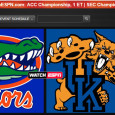 <!-- AddThis Sharing Buttons above -->
                <div class="addthis_toolbox addthis_default_style " addthis:url='https://newstaar.com/watch-sec-championship-online-florida-kentucky-via-free-live-video-stream/3510152/'   >
                    <a class="addthis_button_facebook_like" fb:like:layout="button_count"></a>
                    <a class="addthis_button_tweet"></a>
                    <a class="addthis_button_pinterest_pinit"></a>
                    <a class="addthis_counter addthis_pill_style"></a>
                </div>The second big championship game in the NCAA gets underway this afternoon as No. 1 ranked Florida and Kentucky play for the SEC Championship. As they did for the ACC game earlier today, ESPN will carry the television broadcast of the game, and will also […]<!-- AddThis Sharing Buttons below -->
                <div class="addthis_toolbox addthis_default_style addthis_32x32_style" addthis:url='https://newstaar.com/watch-sec-championship-online-florida-kentucky-via-free-live-video-stream/3510152/'  >
                    <a class="addthis_button_preferred_1"></a>
                    <a class="addthis_button_preferred_2"></a>
                    <a class="addthis_button_preferred_3"></a>
                    <a class="addthis_button_preferred_4"></a>
                    <a class="addthis_button_compact"></a>
                    <a class="addthis_counter addthis_bubble_style"></a>
                </div>