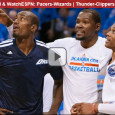 <!-- AddThis Sharing Buttons above -->
                <div class="addthis_toolbox addthis_default_style " addthis:url='https://newstaar.com/nba-playoffs-watch-online-free-live-video-of-pacers-wizards-and-thunder-clippers/3510669/'   >
                    <a class="addthis_button_facebook_like" fb:like:layout="button_count"></a>
                    <a class="addthis_button_tweet"></a>
                    <a class="addthis_button_pinterest_pinit"></a>
                    <a class="addthis_counter addthis_pill_style"></a>
                </div>Tonight it’s a critical game 6 double-header in the NBA playoffs featuring the Pacers vs. Wizards followed by Thunder vs. Clippers. Both games air tonight on ESPN, and for mobile viewers, they can watch the NBA playoffs online via a free live video stream from […]<!-- AddThis Sharing Buttons below -->
                <div class="addthis_toolbox addthis_default_style addthis_32x32_style" addthis:url='https://newstaar.com/nba-playoffs-watch-online-free-live-video-of-pacers-wizards-and-thunder-clippers/3510669/'  >
                    <a class="addthis_button_preferred_1"></a>
                    <a class="addthis_button_preferred_2"></a>
                    <a class="addthis_button_preferred_3"></a>
                    <a class="addthis_button_preferred_4"></a>
                    <a class="addthis_button_compact"></a>
                    <a class="addthis_counter addthis_bubble_style"></a>
                </div>