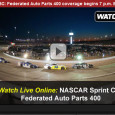 <!-- AddThis Sharing Buttons above -->
                <div class="addthis_toolbox addthis_default_style " addthis:url='https://newstaar.com/watch-nascar-federated-auto-parts-400-online-free-live-video-stream-from-richmond/3511066/'   >
                    <a class="addthis_button_facebook_like" fb:like:layout="button_count"></a>
                    <a class="addthis_button_tweet"></a>
                    <a class="addthis_button_pinterest_pinit"></a>
                    <a class="addthis_counter addthis_pill_style"></a>
                </div>The NASCAR Sprint Cup series drivers meet up tonight at the Richmond International Speedway as they battle for points, and for the win, in the Federated Auto Parts 400. Tonight’s race broadcasts on ABC at 7:30pm eastern time. Race fans can also watch the NASCAR […]<!-- AddThis Sharing Buttons below -->
                <div class="addthis_toolbox addthis_default_style addthis_32x32_style" addthis:url='https://newstaar.com/watch-nascar-federated-auto-parts-400-online-free-live-video-stream-from-richmond/3511066/'  >
                    <a class="addthis_button_preferred_1"></a>
                    <a class="addthis_button_preferred_2"></a>
                    <a class="addthis_button_preferred_3"></a>
                    <a class="addthis_button_preferred_4"></a>
                    <a class="addthis_button_compact"></a>
                    <a class="addthis_counter addthis_bubble_style"></a>
                </div>