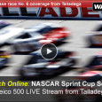 <!-- AddThis Sharing Buttons above -->
                <div class="addthis_toolbox addthis_default_style " addthis:url='https://newstaar.com/watch-nascar-geico-500-online-free-live-video-stream-of-sprint-cup-series-from-talladega/3511267/'   >
                    <a class="addthis_button_facebook_like" fb:like:layout="button_count"></a>
                    <a class="addthis_button_tweet"></a>
                    <a class="addthis_button_pinterest_pinit"></a>
                    <a class="addthis_counter addthis_pill_style"></a>
                </div>NASCAR heads to the track in Talladega as drivers race for position and points in this sixth Sprint Cup series race of the 2014 season. The battle begins when the green flag drops at 2pm this afternoon. In addition to the live broadcast on ESPN, […]<!-- AddThis Sharing Buttons below -->
                <div class="addthis_toolbox addthis_default_style addthis_32x32_style" addthis:url='https://newstaar.com/watch-nascar-geico-500-online-free-live-video-stream-of-sprint-cup-series-from-talladega/3511267/'  >
                    <a class="addthis_button_preferred_1"></a>
                    <a class="addthis_button_preferred_2"></a>
                    <a class="addthis_button_preferred_3"></a>
                    <a class="addthis_button_preferred_4"></a>
                    <a class="addthis_button_compact"></a>
                    <a class="addthis_counter addthis_bubble_style"></a>
                </div>