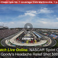 <!-- AddThis Sharing Buttons above -->
                <div class="addthis_toolbox addthis_default_style " addthis:url='https://newstaar.com/watch-nascar-goodys-headache-relief-shot-500-online-free-live-video-stream-of-sprint-cup-series-from-martinsville/3511292/'   >
                    <a class="addthis_button_facebook_like" fb:like:layout="button_count"></a>
                    <a class="addthis_button_tweet"></a>
                    <a class="addthis_button_pinterest_pinit"></a>
                    <a class="addthis_counter addthis_pill_style"></a>
                </div>Race no. 7 in the chase for the Sprint Cup Series is just hours away as the drivers of NASCAR take to the track in Martinsville this afternoon. Complete race coverage from ESPN today includes the ability to watch the NASCAR Goody’s Headache Relief Shot […]<!-- AddThis Sharing Buttons below -->
                <div class="addthis_toolbox addthis_default_style addthis_32x32_style" addthis:url='https://newstaar.com/watch-nascar-goodys-headache-relief-shot-500-online-free-live-video-stream-of-sprint-cup-series-from-martinsville/3511292/'  >
                    <a class="addthis_button_preferred_1"></a>
                    <a class="addthis_button_preferred_2"></a>
                    <a class="addthis_button_preferred_3"></a>
                    <a class="addthis_button_preferred_4"></a>
                    <a class="addthis_button_compact"></a>
                    <a class="addthis_counter addthis_bubble_style"></a>
                </div>