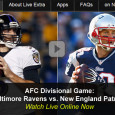 <!-- AddThis Sharing Buttons above -->
                <div class="addthis_toolbox addthis_default_style " addthis:url='https://newstaar.com/ravens-patriots-watch-afc-playoffs-online-free-live-nbc-video-stream/3511612/'   >
                    <a class="addthis_button_facebook_like" fb:like:layout="button_count"></a>
                    <a class="addthis_button_tweet"></a>
                    <a class="addthis_button_pinterest_pinit"></a>
                    <a class="addthis_counter addthis_pill_style"></a>
                </div>This weekend the AFC will continue to narrow the field down to two teams that will fight for the right to move on to the Superbowl. Today’s AFC game features the Baltimore Ravens vs. the New England Patriots. As the Ravens visit the Patriots in […]<!-- AddThis Sharing Buttons below -->
                <div class="addthis_toolbox addthis_default_style addthis_32x32_style" addthis:url='https://newstaar.com/ravens-patriots-watch-afc-playoffs-online-free-live-nbc-video-stream/3511612/'  >
                    <a class="addthis_button_preferred_1"></a>
                    <a class="addthis_button_preferred_2"></a>
                    <a class="addthis_button_preferred_3"></a>
                    <a class="addthis_button_preferred_4"></a>
                    <a class="addthis_button_compact"></a>
                    <a class="addthis_counter addthis_bubble_style"></a>
                </div>